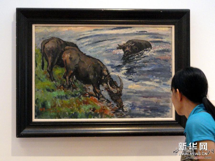 國畫大師劉海粟畫作蘇州展出 圖