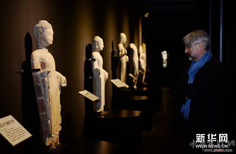 （文化）（1）山東青州龍興寺佛教造像在西安展出