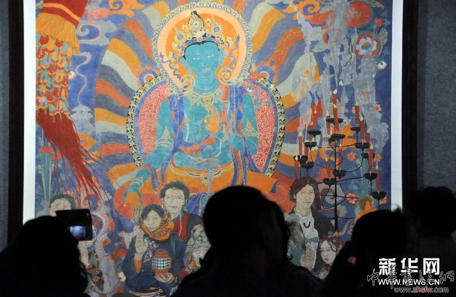 （文化）（4）&ldquo;朝圣敦煌&rdquo;全國(guó)美術(shù)作品展在敦煌舉行