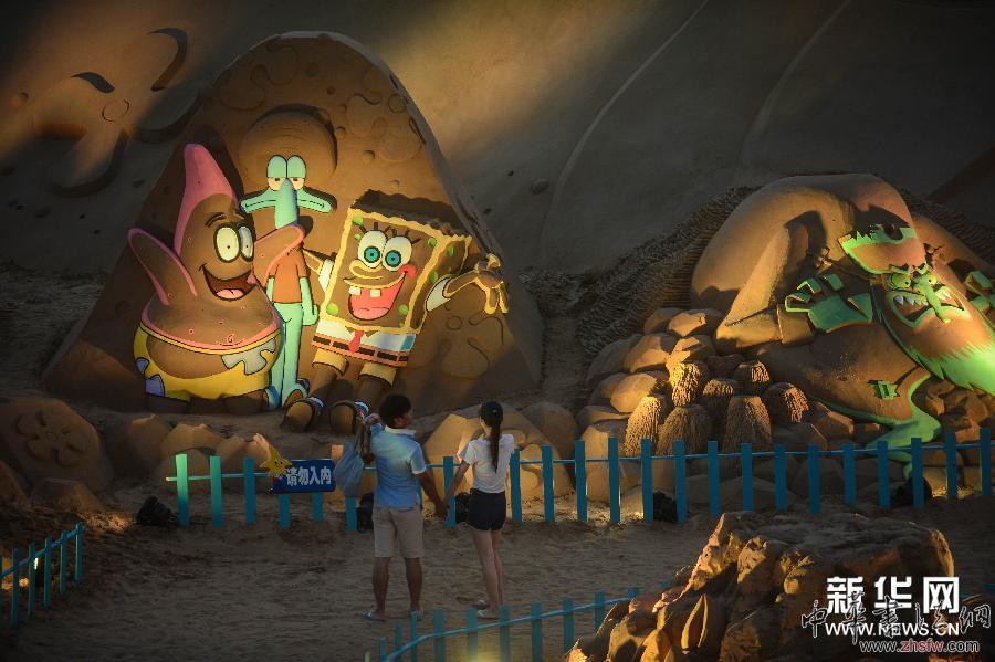 （美麗中國）（6）&ldquo;藍色海洋夢&rdquo;國際沙雕展在浙江舟山啟幕