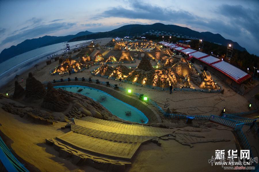 （美麗中國）（6）&ldquo;藍色海洋夢&rdquo;國際沙雕展在浙江舟山啟幕