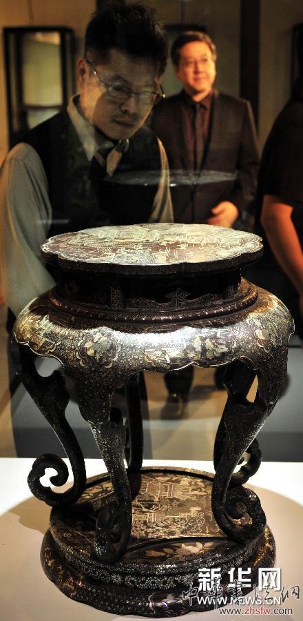 臺北舉行精品螺鈿漆器展 圖