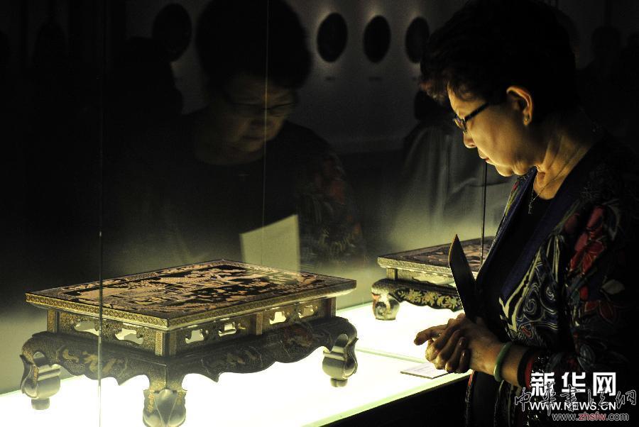 臺北舉行精品螺鈿漆器展 圖