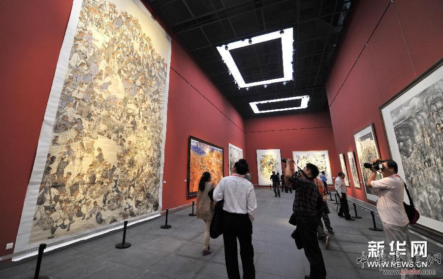 （文化）（1）十藝節(jié)全國優(yōu)秀美術(shù)作品展在濟(jì)南舉行