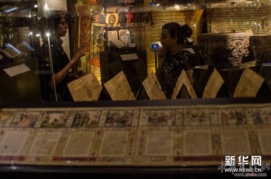 以色列首次舉辦《圣經(jīng)》珍稀手稿展 圖 (國際)(3)以色列首次舉辦《圣經(jīng)》珍稀手稿展