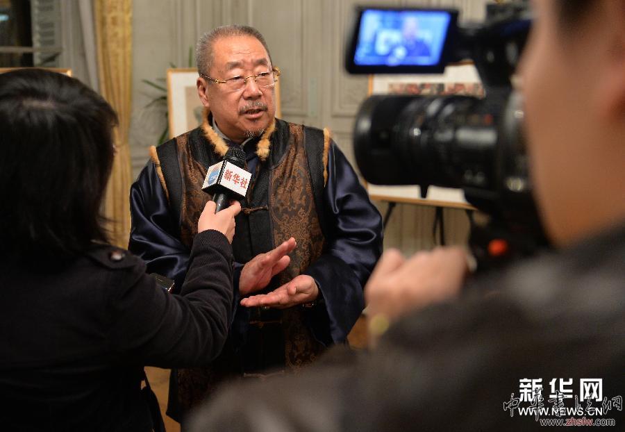 （XHDW）（1）《天下和諧&mdash;&mdash;都本基書(shū)畫(huà)藝術(shù)世界巡展》來(lái)到法國(guó)