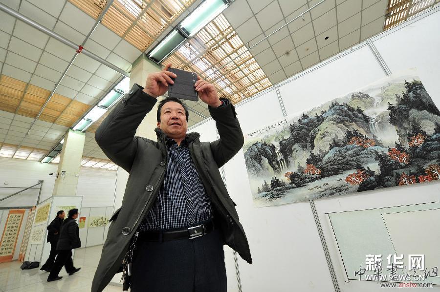 （晚報）（1）寧夏：書畫墨香度周末