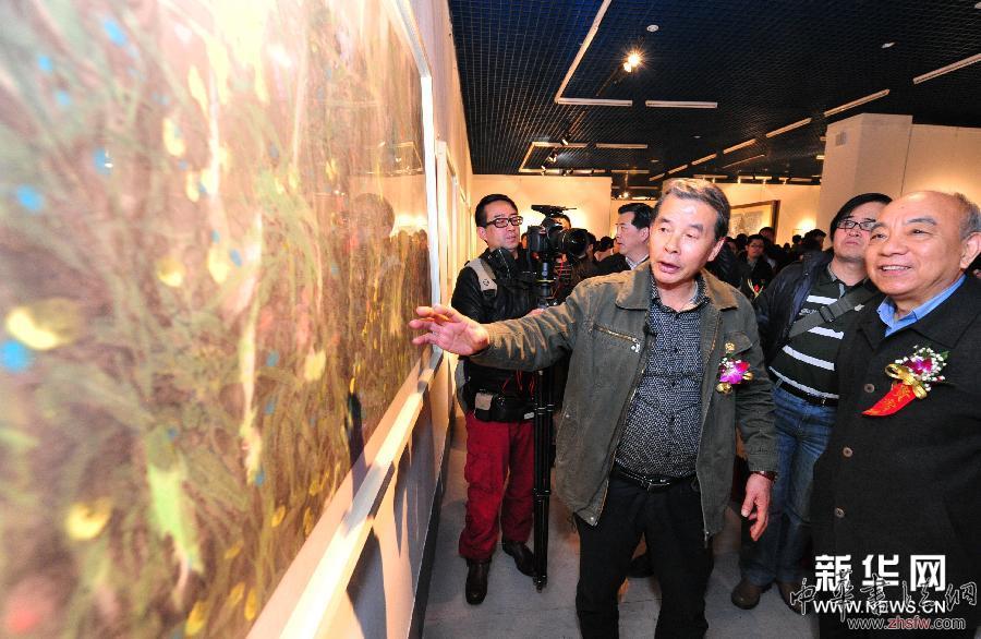 （晚報(bào)）（3）陳文燦漆畫水墨畫展在福建省美術(shù)館舉行