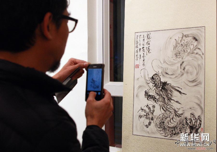 （晚報）（3）著名指墨藝術(shù)家李聰揚(yáng)作品展在港舉行