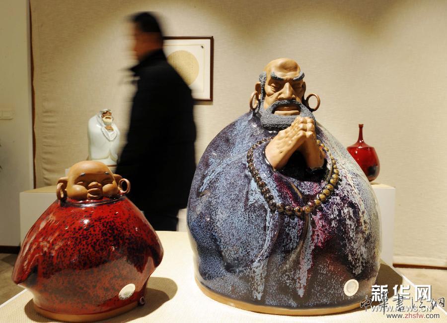 （文化）（1）佛教主題陶瓷作品亮相鄭州