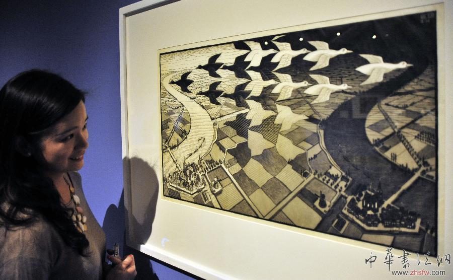 錯(cuò)覺藝術(shù)大師艾雪的魔幻世界畫展將在臺北舉行 圖