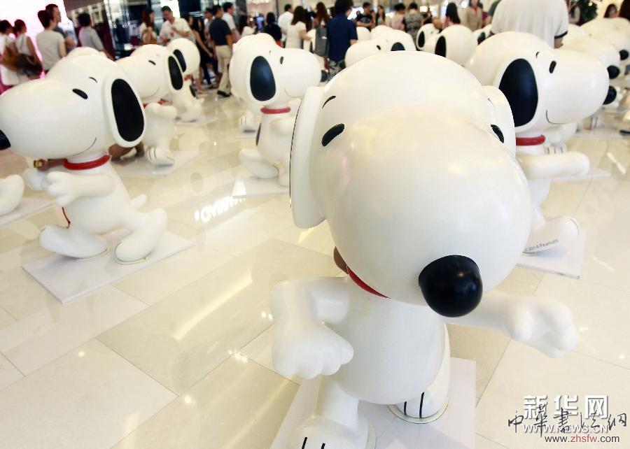 （晚報(bào)）（1）65只&ldquo;史努比&rdquo;亮相上海街頭
