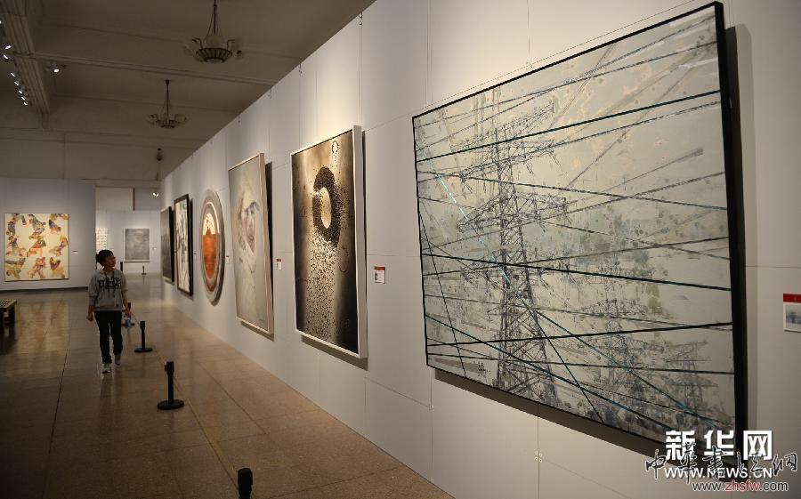 （晚報）（2）石家莊舉辦全國美展綜合材料繪畫作品展