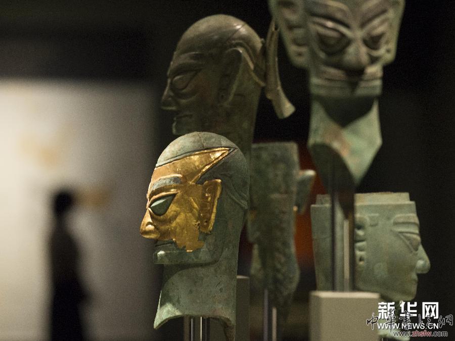 南加州迎來三星堆文物展 (國際)(2)南加州迎來三星堆文物展