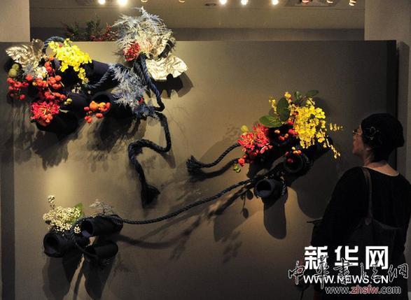 #（晚報）（1）&ldquo;異常邂逅&rdquo;插花藝術展在臺北開展