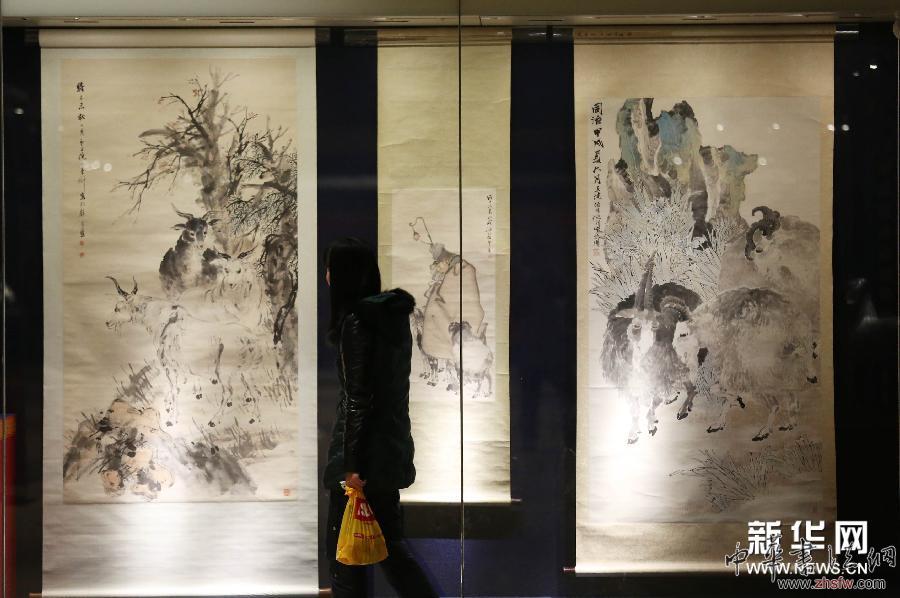 南京舉辦羊年生肖文物展 組圖