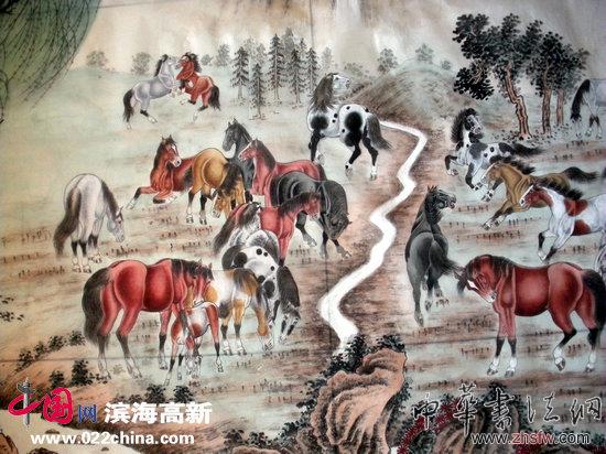 天津畫馬名家程希斌作品意象