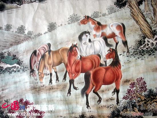 天津畫馬名家程希斌作品意象