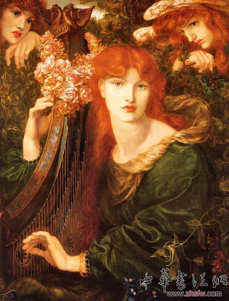 羅塞蒂筆下的奢華感傷美女 組圖