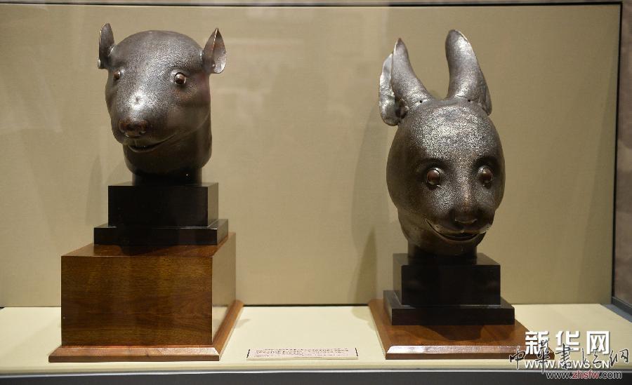 圓明園青銅鼠首兔首亮相國(guó)博 圖 (文化)(3)圓明園青銅鼠首兔首亮相國(guó)博