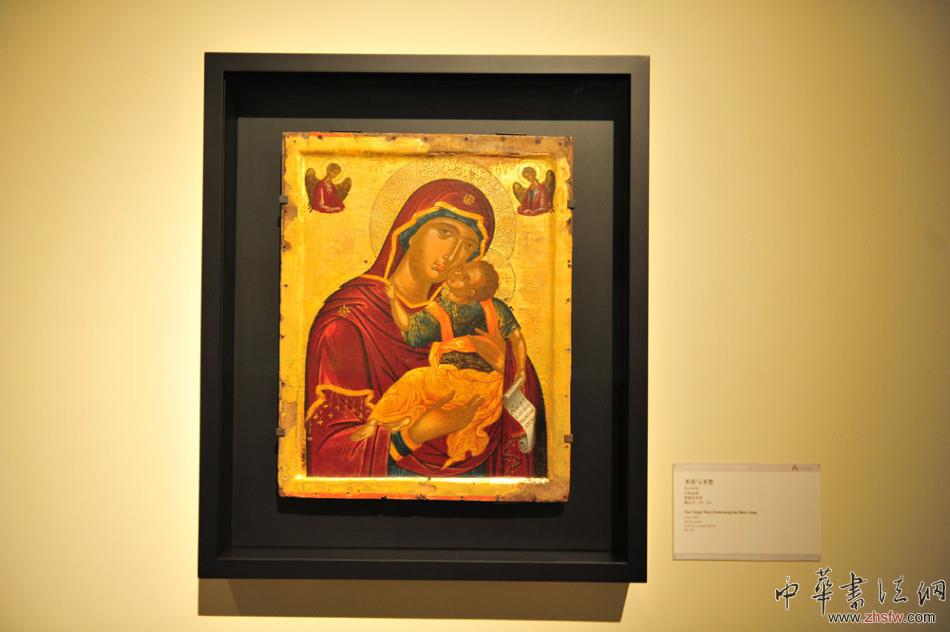 圣母與圣嬰 木板油畫 約1500 年.