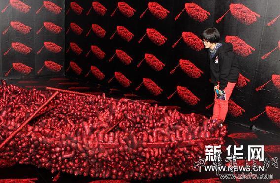 （文化）（2）日本藝術(shù)家草間彌生作品在上海呈現(xiàn)