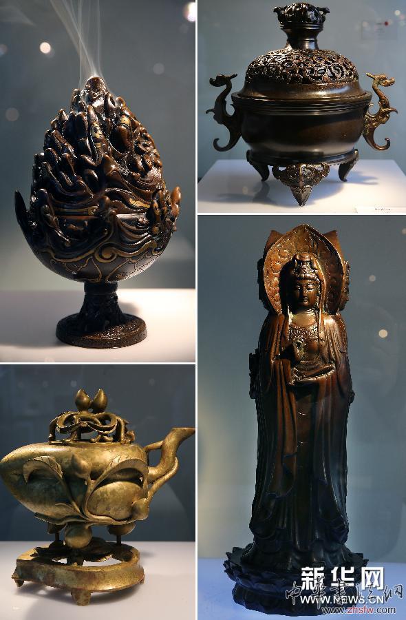 （晚報(bào)）（2）&ldquo;陳巧生銅爐藝術(shù)展&rdquo;在京開幕