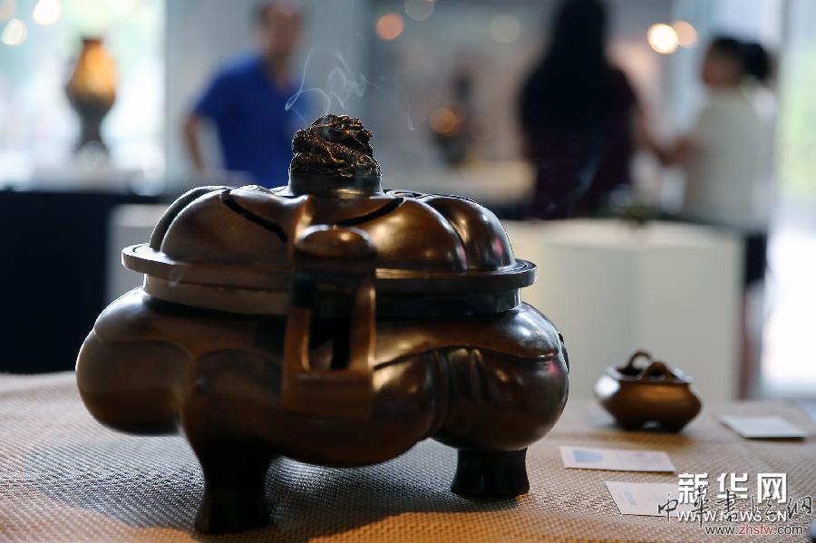 （晚報(bào)）（3）&ldquo;陳巧生銅爐藝術(shù)展&rdquo;在京開幕