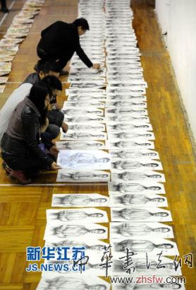 美術高考震撼模擬閱卷現場 萬份試卷同閱 美術高考震撼模擬閱卷現場 萬份試卷同閱