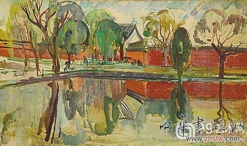 夏培耀臨摹博巴作品《杭州錢王祠》