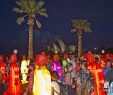 悉尼點亮兵馬俑彩燈 圖