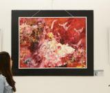 華劍堃全球?qū)懮嬚乖谏蜿栭_展 圖