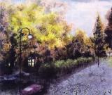 革旦斯克的黃昏（水墨）