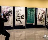 中國(guó)花鳥畫作品在紐約聯(lián)合國(guó)總部展出 圖
