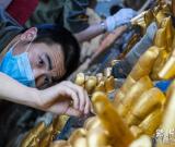 重慶大足石刻千手觀音主尊造像修復工程進展順利 組圖