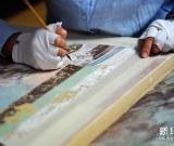 敦煌研究院開設(shè)“敦煌重彩”巖彩畫研修班 組圖