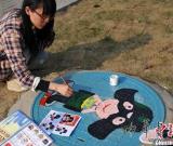 安徽高校學生為校園“井上添花”