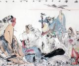 水墨寫盡人物造型——袁鵬飛人物繪畫作品賞析