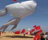 山東濰坊舉辦風(fēng)箏大賽 組圖