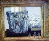 盛梅冰油畫(huà)開(kāi)展 文房雅玩皆入油畫(huà)