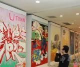 時尚賣場變藝術(shù)畫室 美院學(xué)生