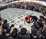 歷史性的時(shí)刻--王冬齡巨幅狂草《心經(jīng)》創(chuàng)作