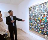 《閉上眼睛看世界》嚴陣詩畫展在京開展 圖