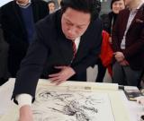 著名指墨藝術(shù)家李聰揚(yáng)作品展在港舉行 圖