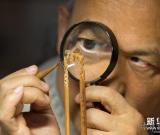 臺(tái)灣藝術(shù)家微雕兩岸小羊迎羊年 圖