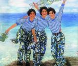 歡慶建軍節(jié) 書畫進(jìn)軍營