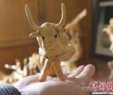 甘肅白銀農(nóng)民惟妙惟肖的枸杞根雕