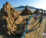 “藍(lán)色海洋夢(mèng)”國(guó)際沙雕展在浙江舟山啟幕 圖