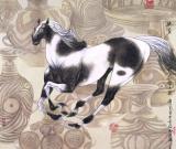 畫家趙文元畫馬:陽(yáng)剛中含柔情