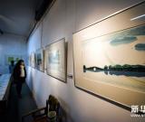 杭州舉辦“西湖山水”木版水印作品展 圖